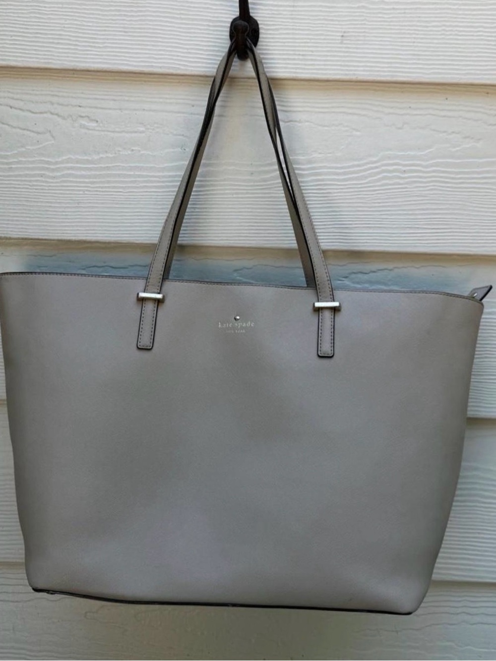 Kate Spade Cedar Street Harmony Large Taupe Saffiano Leather Tote